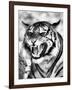 Angry Tiger Face-Snap2Art-Framed Art Print