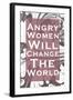 Angry Women Will Change the World-null-Framed Art Print