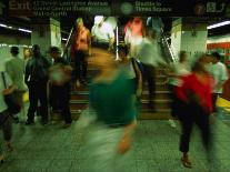 Platform Crowd at Grand Central Terminal, New York City, New York, USA-Angus Oborn-Laminated Premium Photographic Print