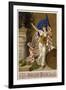 Anheuser-Busch Toasts Christopher Columbus with Beer-null-Framed Giclee Print