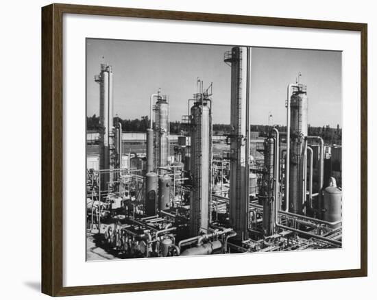 Anhydrous Ammonia Producing Chemical Plant-null-Framed Photographic Print