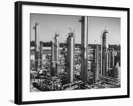 Anhydrous Ammonia Producing Chemical Plant-null-Framed Photographic Print