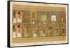 Ani and His Wife Approach the Seven Gates of Arit the 10 Pylons of Osiris-E.a. Wallis Budge-Framed Stretched Canvas
