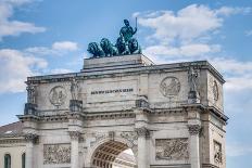 Siegestor, the Triumphal Arch in Munich, Germany-Anibal Trejo-Photographic Print