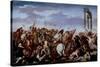 Aniello Falcone / 'Battle', 17th century, Italian School, Canvas, 133 cm x 215 cm, P00139-ANIELLO FALCONE-Stretched Canvas