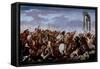 Aniello Falcone / 'Battle', 17th century, Italian School, Canvas, 133 cm x 215 cm, P00139-ANIELLO FALCONE-Framed Stretched Canvas