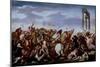 Aniello Falcone / 'Battle', 17th century, Italian School, Canvas, 133 cm x 215 cm, P00139-ANIELLO FALCONE-Mounted Poster