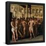 Aniello Falcone / 'Gladiators', 1640, Italian School, Oil on canvas, 186 cm x 183 cm, P00092.-ANIELLO FALCONE-Framed Poster