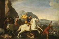 Aniello Falcone / 'Roman soldiers in the circus', ca. 1640, Italian School, Oil on canvas, 92 c...-ANIELLO FALCONE-Poster