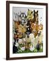 Animal Allsorts-Pat Scott-Framed Giclee Print