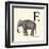 Animal Alphabet - E-The Vintage Collection-Framed Giclee Print