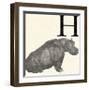 Animal Alphabet - H-The Vintage Collection-Framed Giclee Print