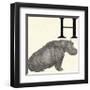 Animal Alphabet - H-The Vintage Collection-Framed Giclee Print