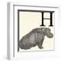 Animal Alphabet - H-The Vintage Collection-Framed Giclee Print