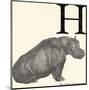 Animal Alphabet - H-The Vintage Collection-Mounted Giclee Print