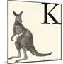 Animal Alphabet - K-The Vintage Collection-Mounted Giclee Print