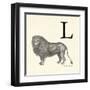 Animal Alphabet - L-The Vintage Collection-Framed Giclee Print