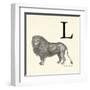 Animal Alphabet - L-The Vintage Collection-Framed Giclee Print