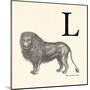 Animal Alphabet - L-The Vintage Collection-Mounted Giclee Print