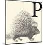 Animal Alphabet - P-The Vintage Collection-Mounted Giclee Print