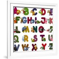 Animal Alphabet-chaikades-Framed Art Print