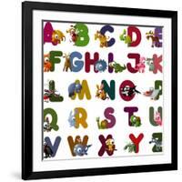 Animal Alphabet-chaikades-Framed Art Print