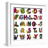 Animal Alphabet-chaikades-Framed Art Print