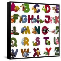 Animal Alphabet-chaikades-Framed Stretched Canvas