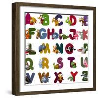 Animal Alphabet-chaikades-Framed Art Print