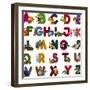 Animal Alphabet-chaikades-Framed Art Print