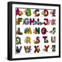 Animal Alphabet-chaikades-Framed Art Print