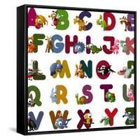 Animal Alphabet-chaikades-Framed Stretched Canvas