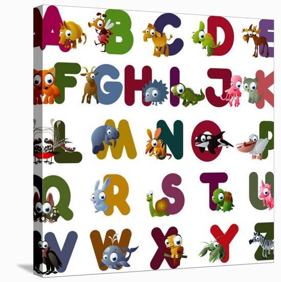 Animal Alphabet-chaikades-Stretched Canvas