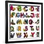 Animal Alphabet-chaikades-Framed Premium Giclee Print