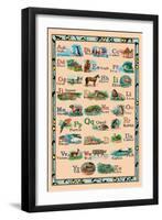 Animal Alphabet-null-Framed Art Print