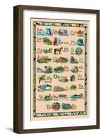 Animal Alphabet-null-Framed Art Print