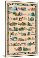 Animal Alphabet-null-Mounted Art Print