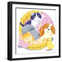 Animal Babies - Humpty Dumpty-Paul Sharp-Framed Premium Giclee Print