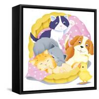 Animal Babies - Humpty Dumpty-Paul Sharp-Framed Stretched Canvas