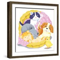 Animal Babies - Humpty Dumpty-Paul Sharp-Framed Giclee Print