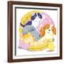 Animal Babies - Humpty Dumpty-Paul Sharp-Framed Giclee Print