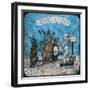 Animal Band Good Night-null-Framed Art Print