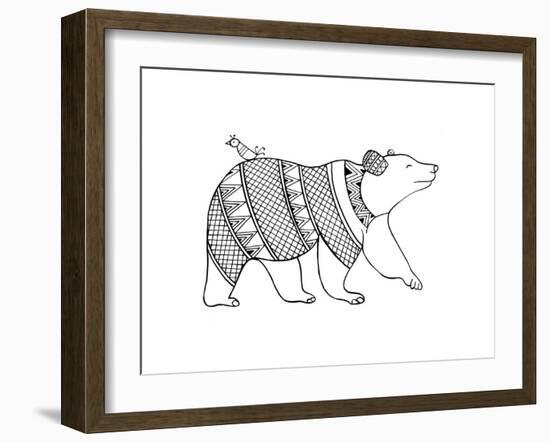 Animal Bear-Neeti Goswami-Framed Art Print