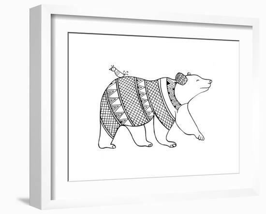 Animal Bear-Neeti Goswami-Framed Art Print