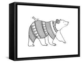 Animal Bear-Neeti Goswami-Framed Stretched Canvas