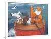 Animal Boat Adventure-Peter Adderley-Framed Art Print