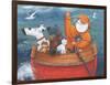Animal Boat Adventure-Peter Adderley-Framed Art Print