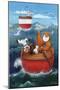 Animal Boat Adventure-Peter Adderley-Mounted Art Print