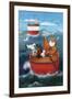 Animal Boat Adventure-Peter Adderley-Framed Premium Giclee Print