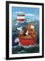 Animal Boat Adventure-Peter Adderley-Framed Premium Giclee Print